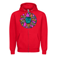 Red race sunflower Zipper Hoodie - Zillion Design Studio