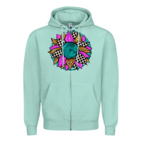 Seafoam race sunflower Zipper Hoodie - Zillion Design Studio