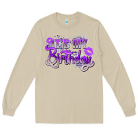 Mushroom purple its my birthday Long Sleeve Tee - Zillion Design Studio