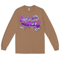 Toasted Coconut purple its my birthday Long Sleeve Tee - Zillion Design Studio