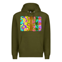 Army Green summer brushstroke Premium Hoodie - Jasminsmagicworld