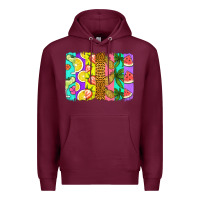 Burgundy summer brushstroke Premium Hoodie - Jasminsmagicworld