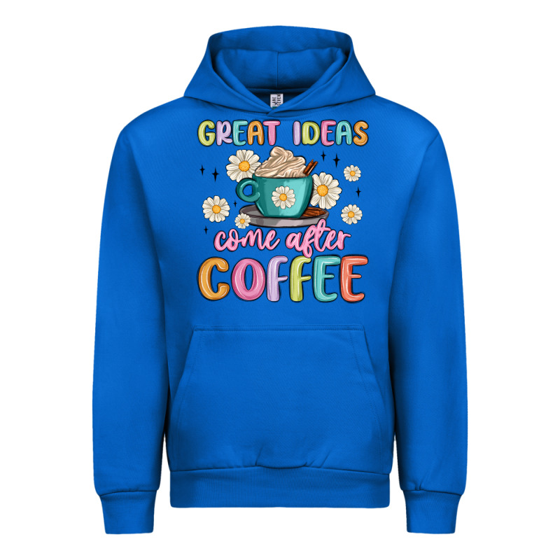 Great Ideas Come After Coffee Urban Hoodie by MaliasSmallBusiness | Teevron