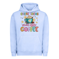 Pigment Grape Ice great ideas come after coffee Urban Hoodie - MaliasSmallBusiness