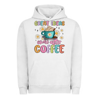 Pigment Lunar Rock great ideas come after coffee Urban Hoodie - MaliasSmallBusiness
