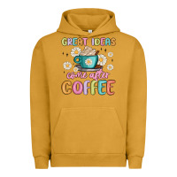 Pigment Peanut Butter great ideas come after coffee Urban Hoodie - MaliasSmallBusiness