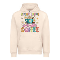 Sandshell great ideas come after coffee Urban Hoodie - MaliasSmallBusiness