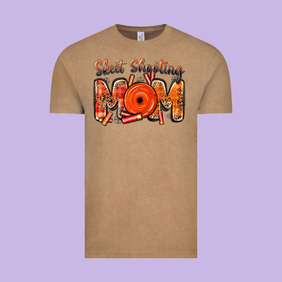 Skeet Shooting Mom Vintage Tee Designed By Barkaloodesign