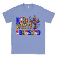 Colony Blue red white and blessed Classic Tee - texasbilliewilder