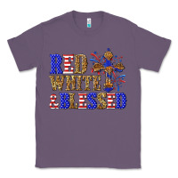 Lavender red white and blessed Classic Tee - texasbilliewilder