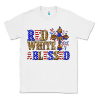 White red white and blessed Classic Tee - texasbilliewilder