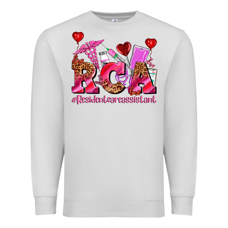 Valentines Day Rca Resident Care Assistant Premium Sweatshirt by AdoDesignShop | Teevron