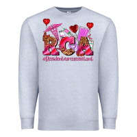 Heather Grey valentines day rca resident care assistant Premium Sweatshirt - AdoDesignShop
