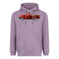 Lavender western red truck right side view Heavyweight Hoodie - FaDigitalArtStudio