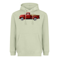 Matcha western red truck right side view Heavyweight Hoodie - FaDigitalArtStudio