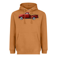 Meerkat western red truck right side view Heavyweight Hoodie - FaDigitalArtStudio