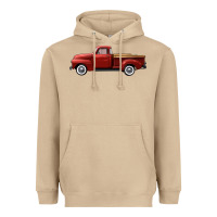 Mushroom western red truck right side view Heavyweight Hoodie - FaDigitalArtStudio
