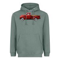 Sage western red truck right side view Heavyweight Hoodie - FaDigitalArtStudio