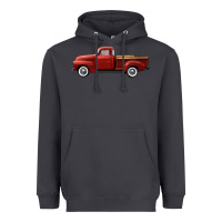 Smoke western red truck right side view Heavyweight Hoodie - FaDigitalArtStudio