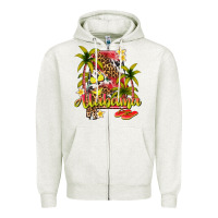 Oatmeal Heather summer alabama Zipper Hoodie - texasbilliewilder