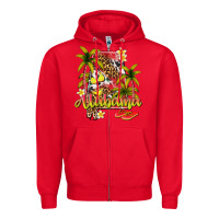 Red summer alabama Zipper Hoodie - texasbilliewilder