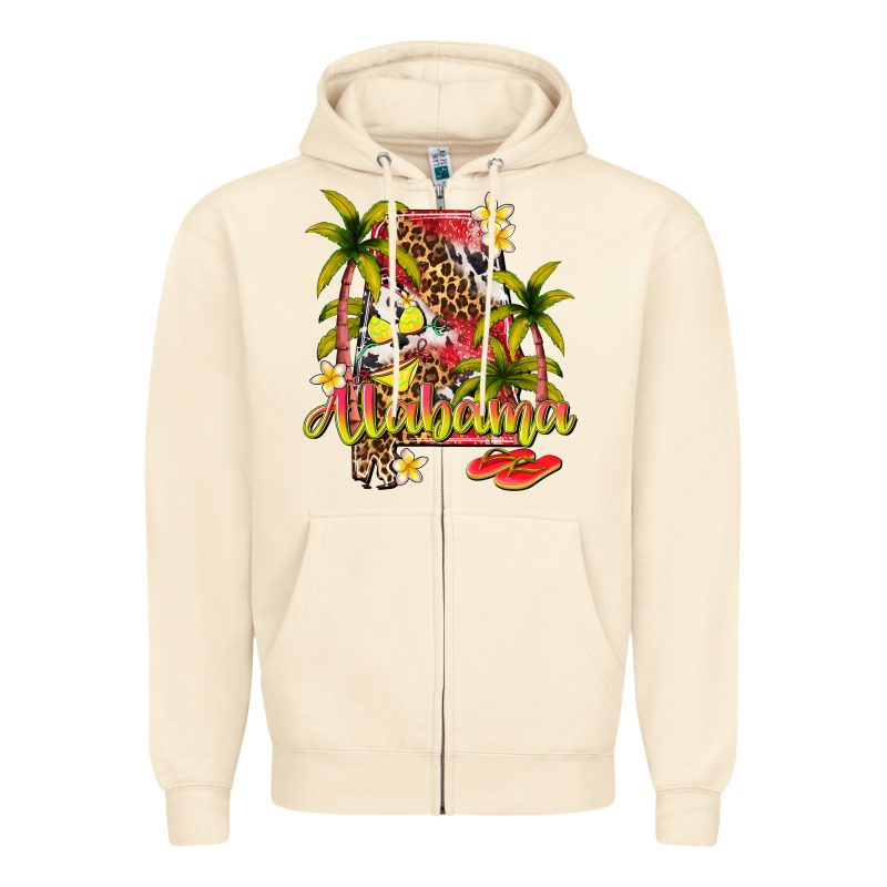 Summer Alabama Zipper Hoodie by texasbilliewilder | Teevron