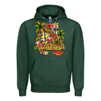 Sports Green summer alabama Zipper Hoodie - texasbilliewilder