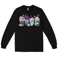 Black blessed coffee cups Long Sleeve Tee - texasbilliewilder