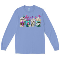 Colony Blue blessed coffee cups Long Sleeve Tee - texasbilliewilder
