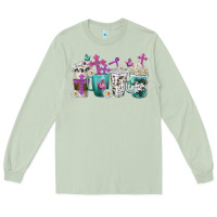 Matcha blessed coffee cups Long Sleeve Tee - texasbilliewilder
