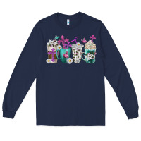 Navy blessed coffee cups Long Sleeve Tee - texasbilliewilder