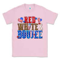 Bubblegum Pink red white and boujee billie wilder Classic Tee - texasbilliewilder
