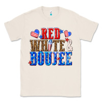 Natural red white and boujee billie wilder Classic Tee - texasbilliewilder