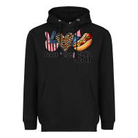 Black peace love let's get it Heavyweight Hoodie - CowhideDigitalArt