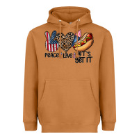 Meerkat peace love let's get it Heavyweight Hoodie - CowhideDigitalArt