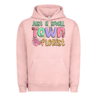 Pigment Salmon just a small town florist Urban Hoodie - MaliasSmallBusiness