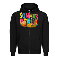 Black summer break Zipper Hoodie - texasbilliewilder