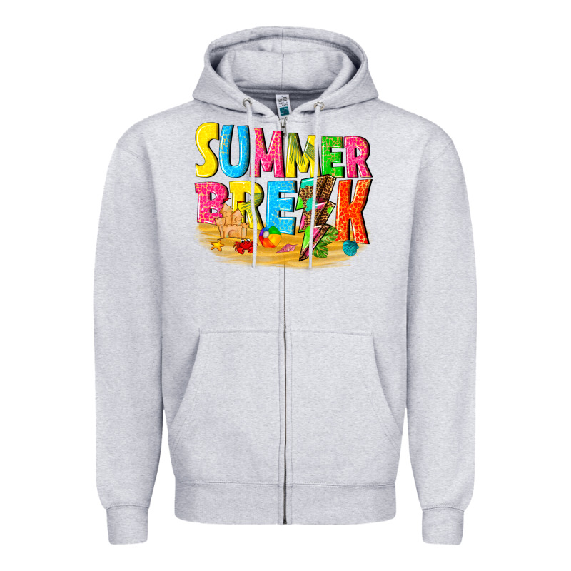 Summer Break Zipper Hoodie by texasbilliewilder | Teevron