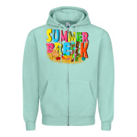 Seafoam summer break Zipper Hoodie - texasbilliewilder