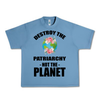 Pebble Blue Destroy the patriarchy not the planet Urban Heavy Tee - Bettercallsaul