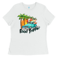 White road trippin Ladies Tee - BarkalooDesign