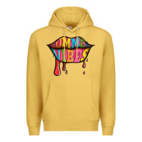 Antique Gold summer vibes lips Premium Hoodie - Jasminsmagicworld
