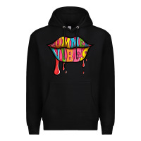 Black summer vibes lips Premium Hoodie - Jasminsmagicworld