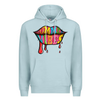 Blue Mist summer vibes lips Premium Hoodie - Jasminsmagicworld