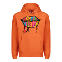 Carrot summer vibes lips Premium Hoodie - Jasminsmagicworld