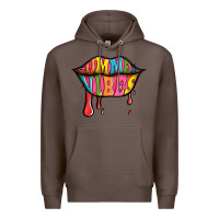 Coffee summer vibes lips Premium Hoodie - Jasminsmagicworld