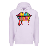 Lilac summer vibes lips Premium Hoodie - Jasminsmagicworld
