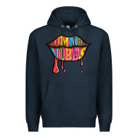 Navy summer vibes lips Premium Hoodie - Jasminsmagicworld