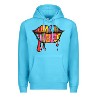 Ocean Blue summer vibes lips Premium Hoodie - Jasminsmagicworld