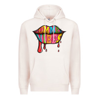 Pale Pink summer vibes lips Premium Hoodie - Jasminsmagicworld